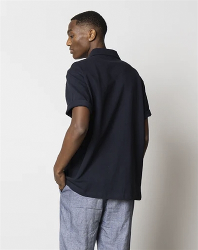 Clean Cut Copenhagen - Calton Structured Polo - Dark Navy 